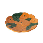 Hectarul - Platou de servire Ø25 cm din ceramica Orange Boltze